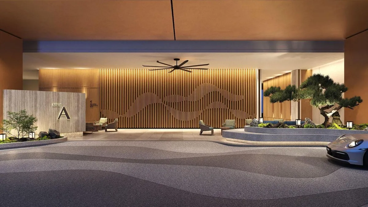 Hanya Wahyu Tower A grand arrival lobby